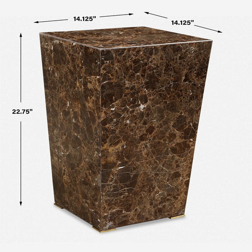 Uttermost Poe Marble Accent Table