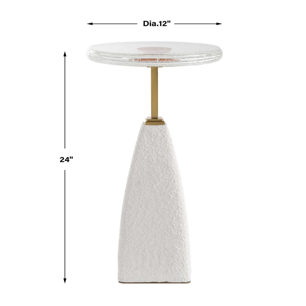 Uttermost Sora Glass Drink Table UT-24912