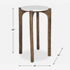 Uttermost Vivi Marble Drink Table