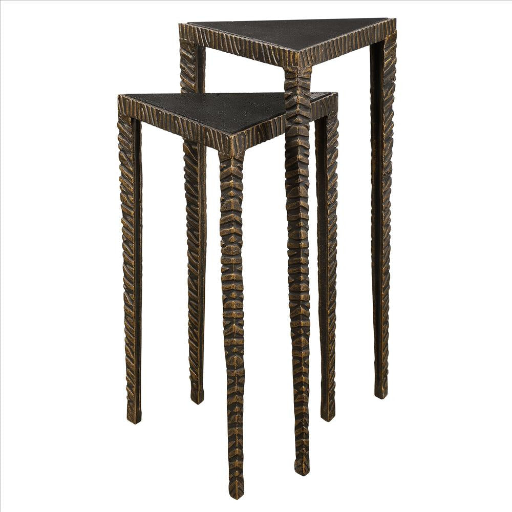 Uttermost Samiria Triangular Accent Tables, S/2 By Casagear Home