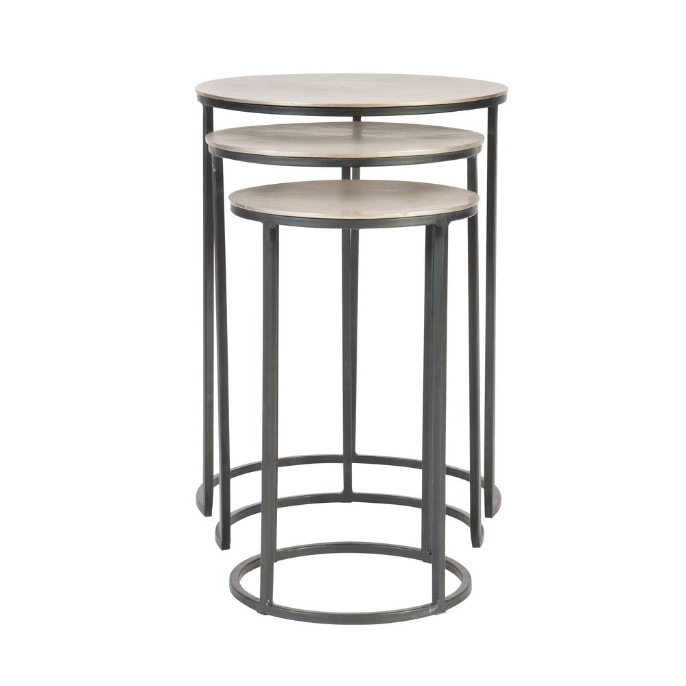 Uttermost Erik Metal Nesting Tables S/3 By Casagear Home UT-25057