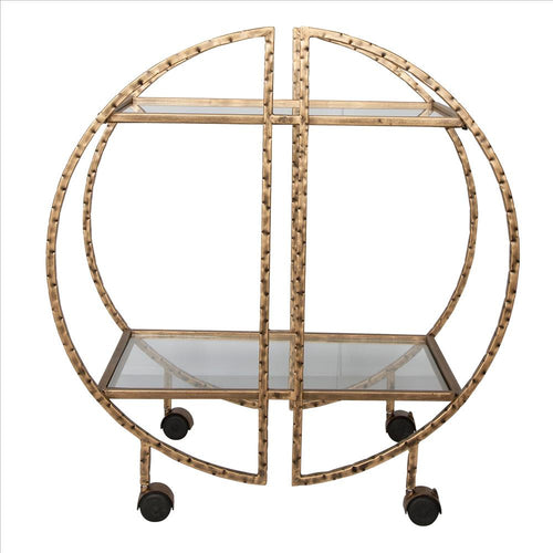 Uttermost 25065 Zelina - Bar Cart-32.7 Inches Tall and 30.3 Inches Wide