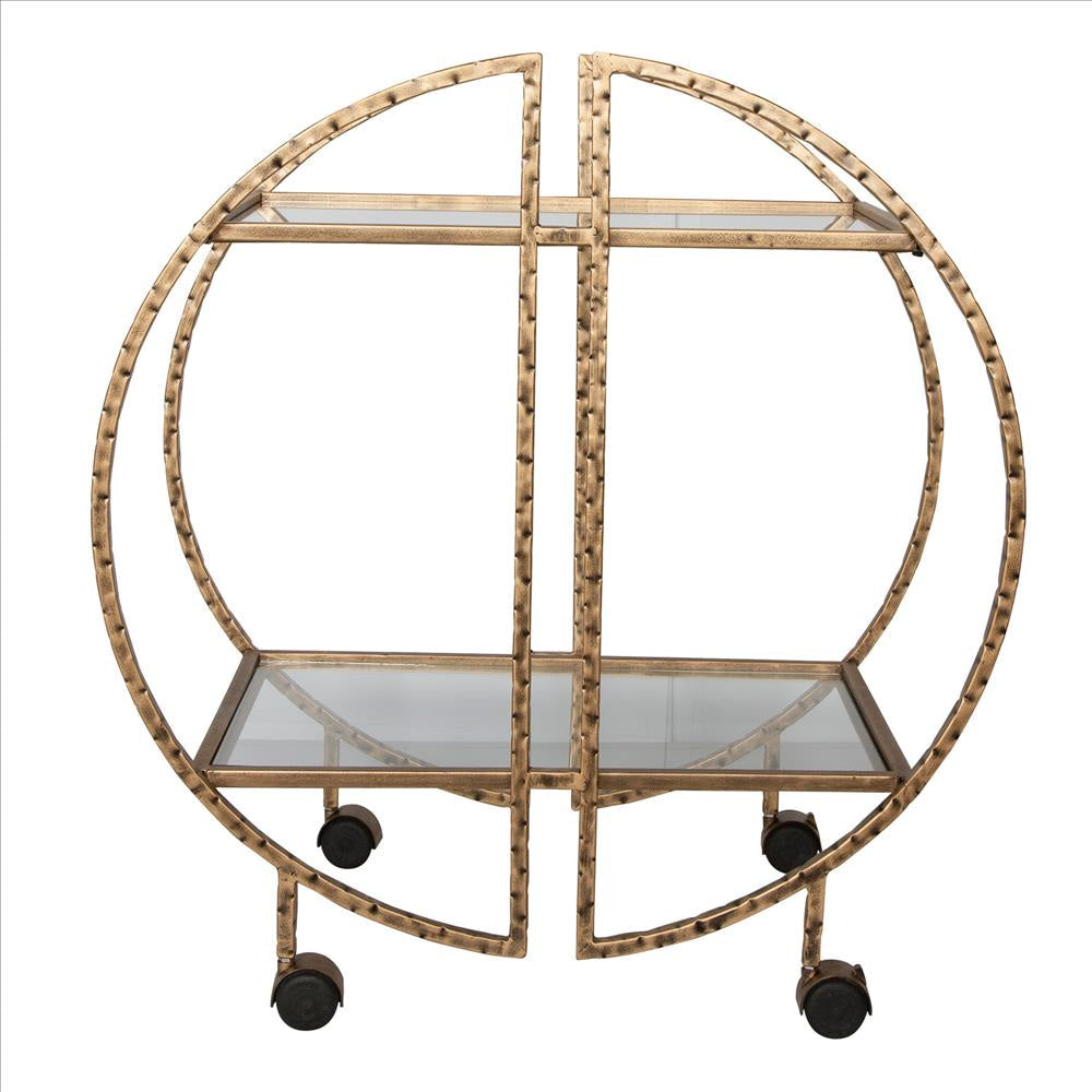 Uttermost 25065 Zelina - Bar Cart-32.7 Inches Tall and 30.3 Inches Wide