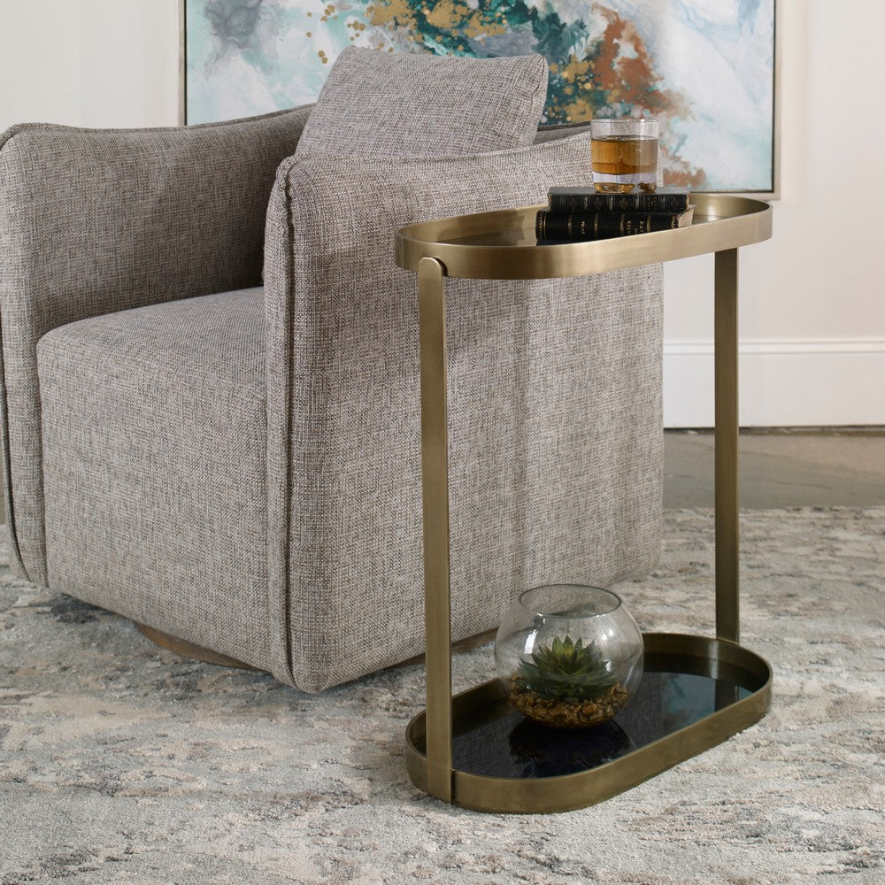 Uttermost Adia Antique Gold Accent Table By Casagear Home UT-25081