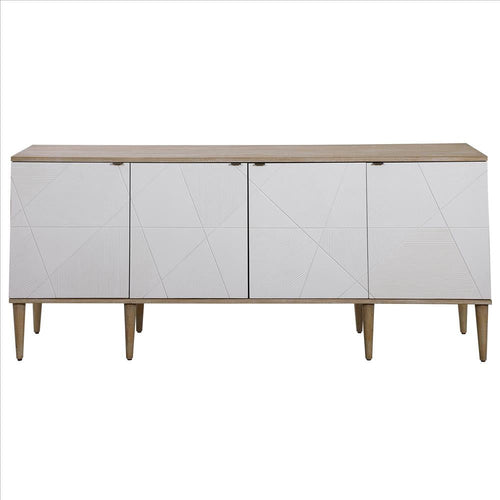 Uttermost Tightrope - 72 Inch 4 Door Modern Sideboard Cabinet
