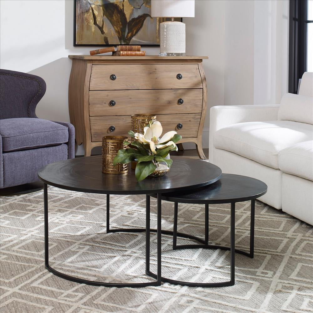 Barnette - 35.4 Inch Modern Nesting Coffee Table (Set of 2)