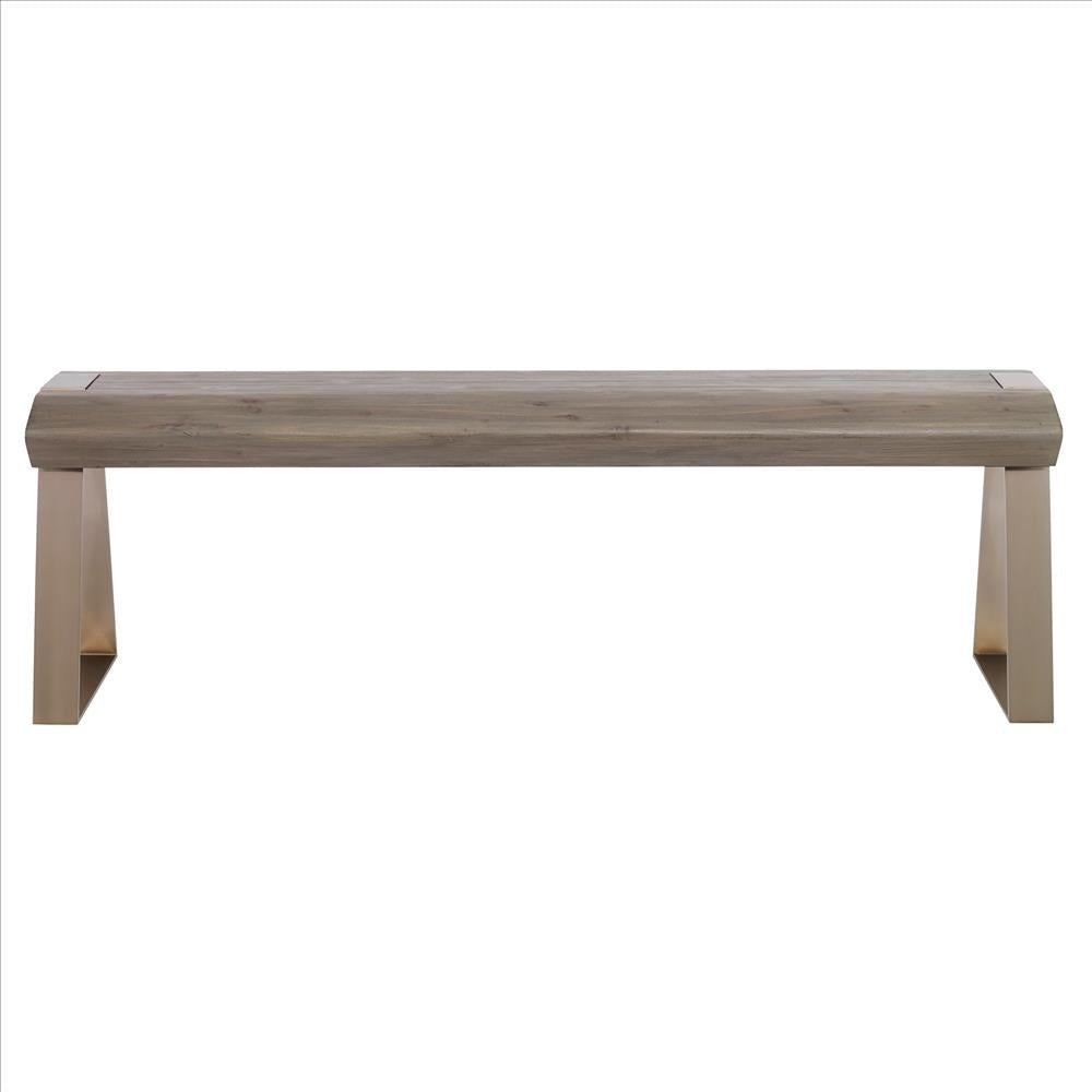 Uttermost Acai Light Gray Bench By Casagear Home