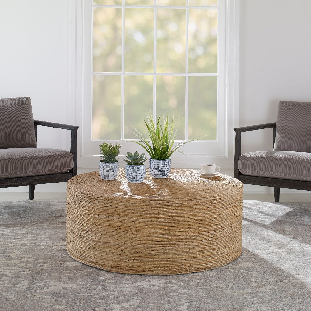 Rora - Round Coffee Table-16 Inches Tall and 42 Inches Wide
