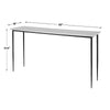 Uttermost Nightfall White Marble Console Table By Casagear Home UT-25173