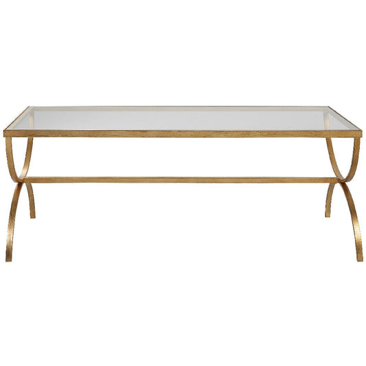 Crescent - Coffee Table-18 Inches Tall and 48 Inches Wide