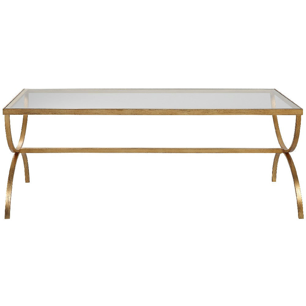Crescent - Coffee Table-18 Inches Tall and 48 Inches Wide