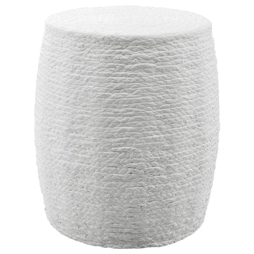Resort - Accent Stool-18.5 Inches Tall and 16 Inches Wide-Fresh White Finish
