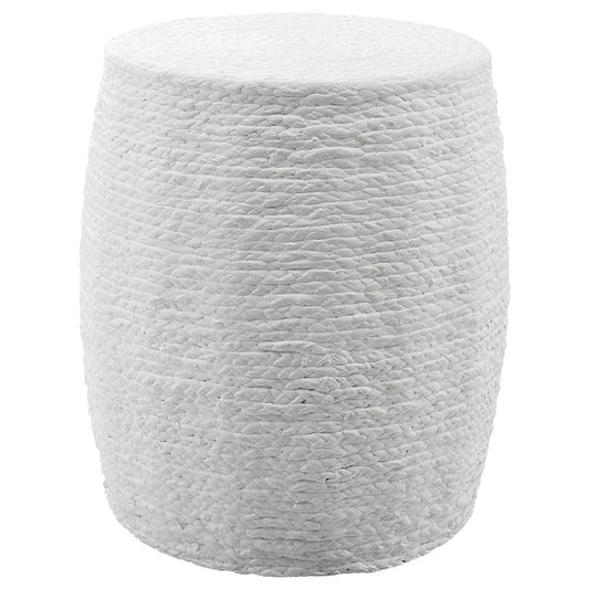 Resort - Accent Stool-18.5 Inches Tall and 16 Inches Wide-Fresh White Finish