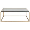 Bravura - Coffee Table-16.75 Inches Tall and 48 Inches Wide-Gold Leaf Finish