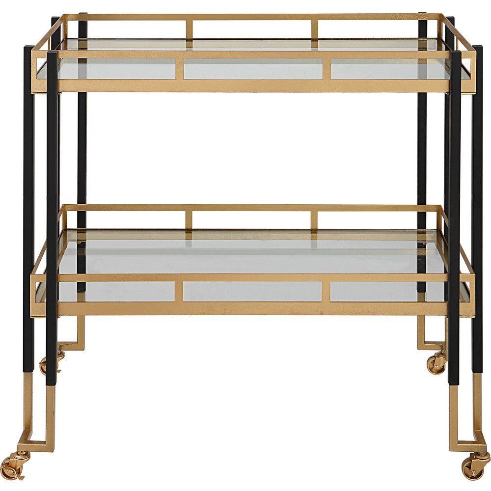 Kentmore - Bar Cart In Modern Style-32 Inches Tall and 32.88 Inches Wide