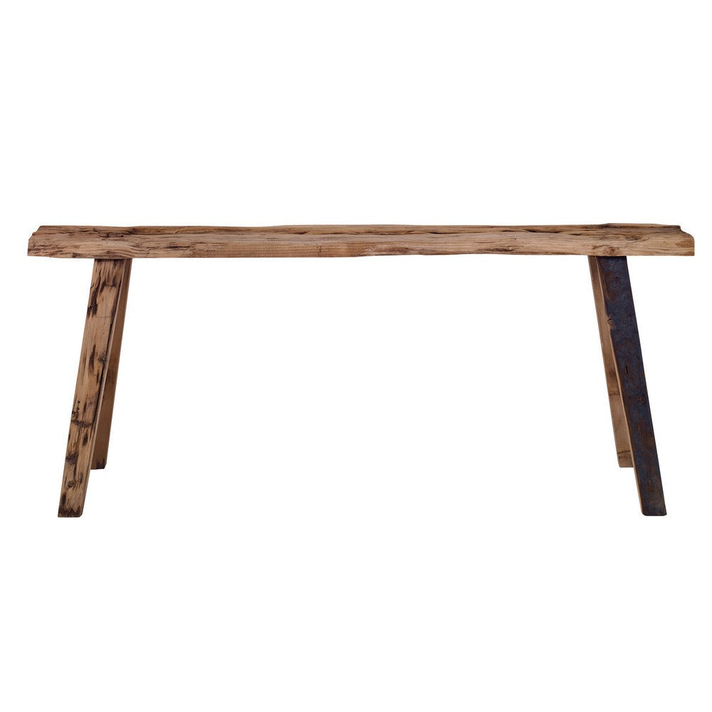 Uttermost Rustic Wood Paddock Bench