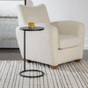 Brunei - Accent Table-24 Inches Tall and 12.5 Inches Wide-Aged Black/Antique Nickel Finish