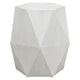 Volker - Geometric Accent Table-18 Inches Tall and 18 Inches Wide-White Ceruse Finish