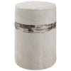 Uttermost Comanche Farmhouse Ceramic Garden Stool in Off White Finish