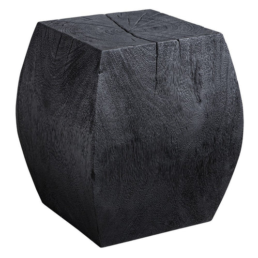 Grove - Accent Stool-17 Inches Tall and 14.6 Inches Wide-Rustic Black Finish