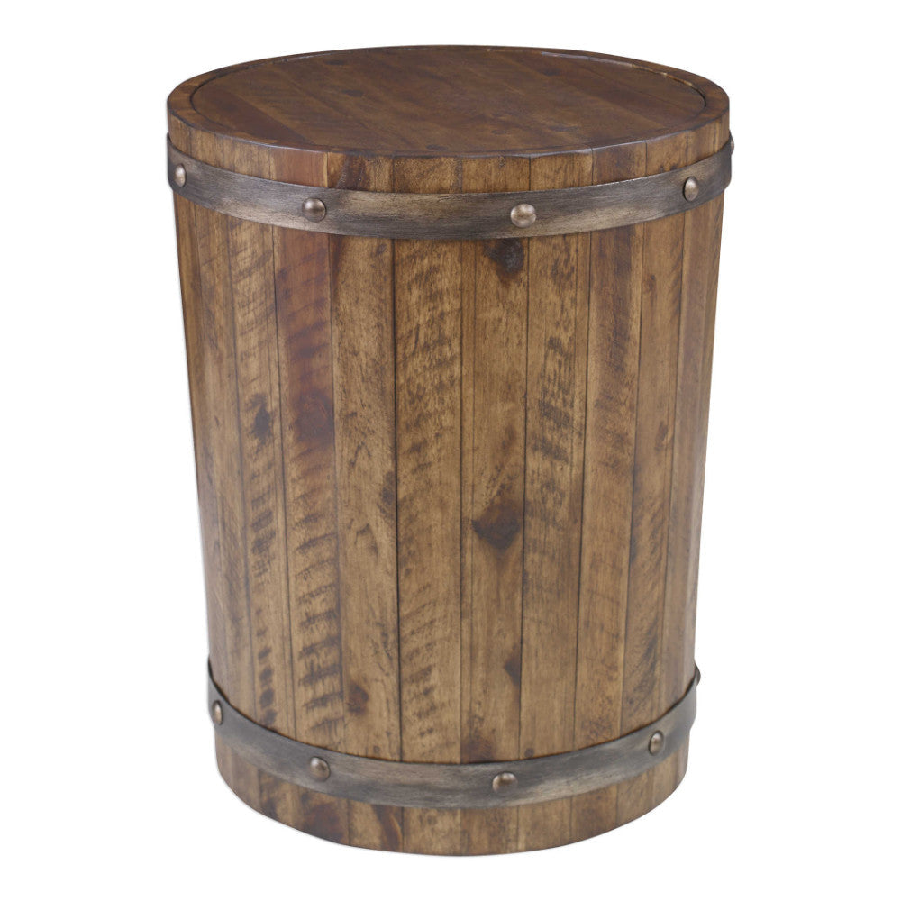Ceylon - 24 inch Wine Barrel Accent Table