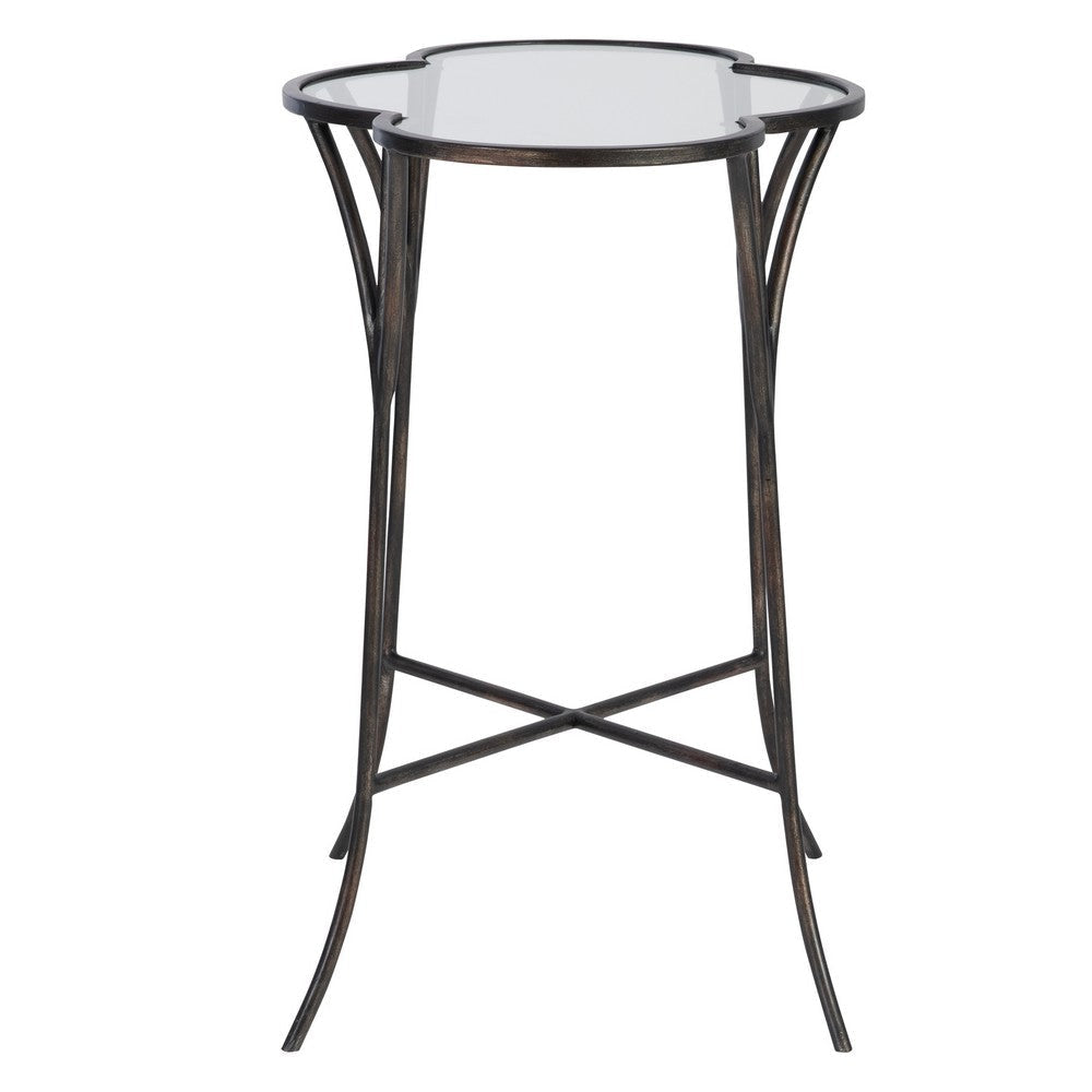 Uttermost Adhira Glass Accent Table By Casagear Home UT-25368