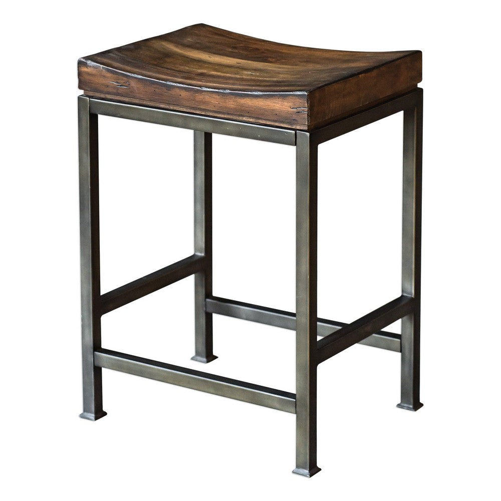 Uttermost Beck Wood Counter Stool By Casagear Home