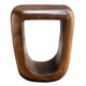 Loophole - 18 Inch Wooden Accent Stool - 16 inches Wide by 14 inches deep