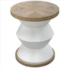 Spool - 23 Inch Geometric Side Table