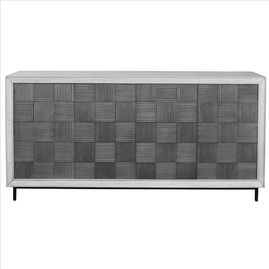 Uttermost Checkerboard - Cabinet-33 Inches Tall and 67 Inches Wide