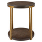 Uttermost Palisade Round Wood Side Table By Casagear Home