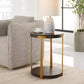 Uttermost Palisade Round Wood Side Table By Casagear Home UT-25554