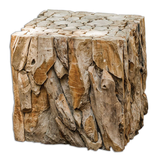 Uttermost Teak Root Bunching Cube By Casagear Home