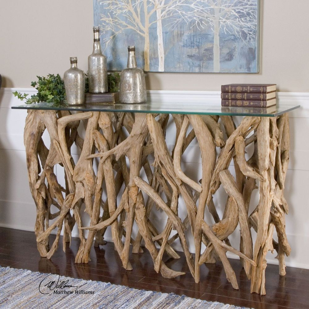 Teak Wood - 59 inch Console
