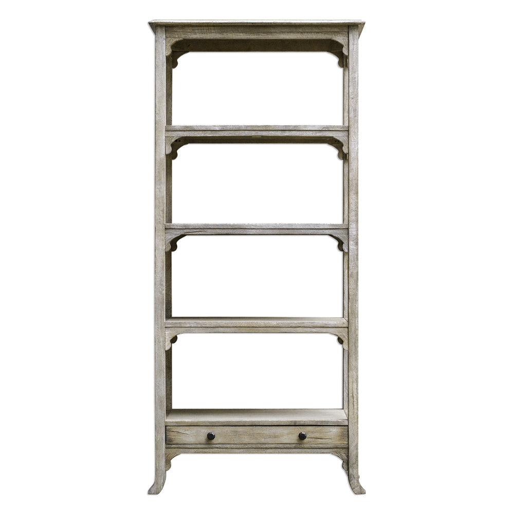 Uttermost Bridgely Aged Etagere, White
