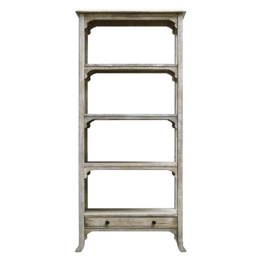 Uttermost Bridgely Aged White Etagere By Casagear Home