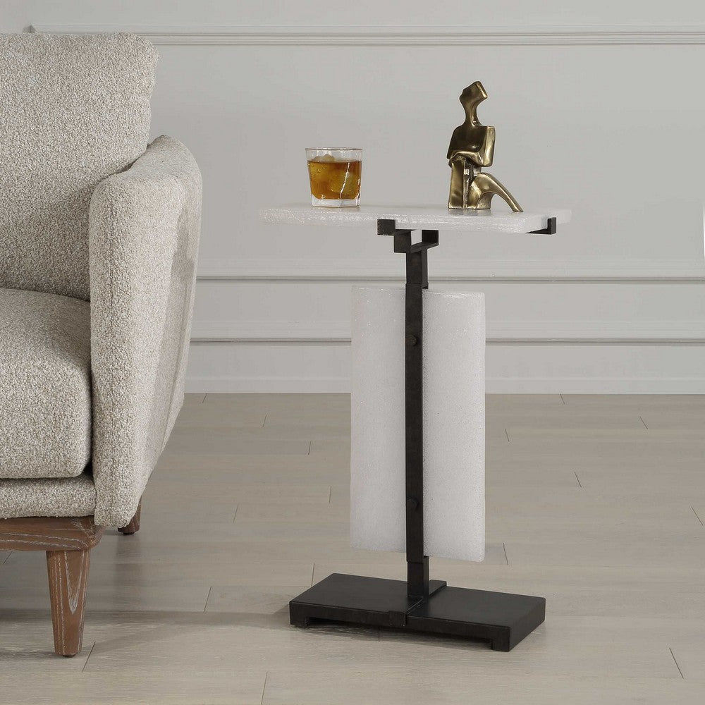 Uttermost Elements Bubble Glass Accent Table UT-25778