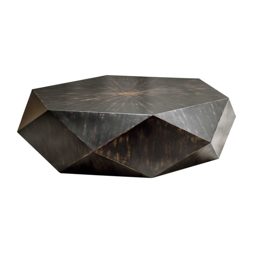 Uttermost Volker Worn Black Coffee Table By Casagear Home