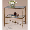 Uttermost Henzler Mirrored Glass Lamp Table By Casagear Home UT-26120