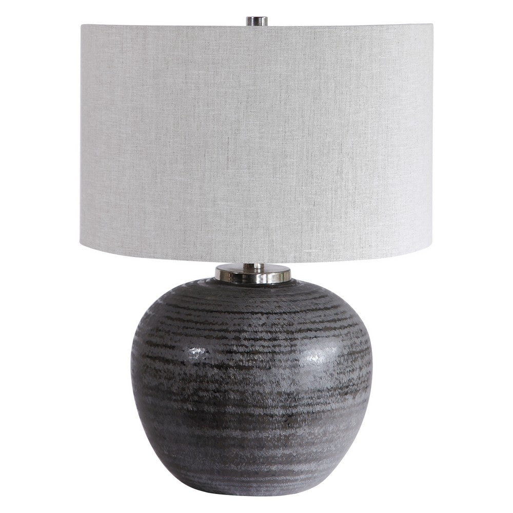 Uttermost Mikkel Charcoal Table Lamp By Casagear Home UT-26349-1