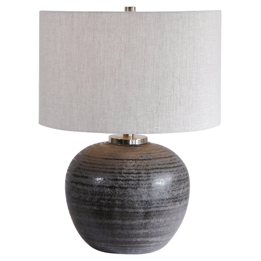 Uttermost Mikkel Charcoal Table Lamp By Casagear Home