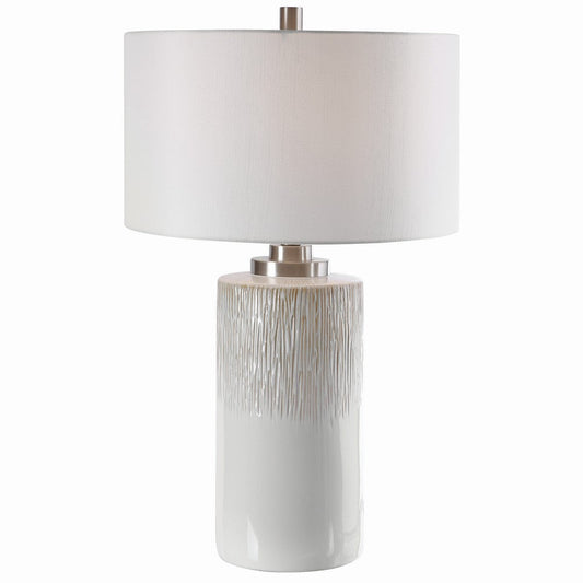 Uttermost Georgios - 1 Light Cylinder Table Lamp - 18 inches Wide by 18 inches deep