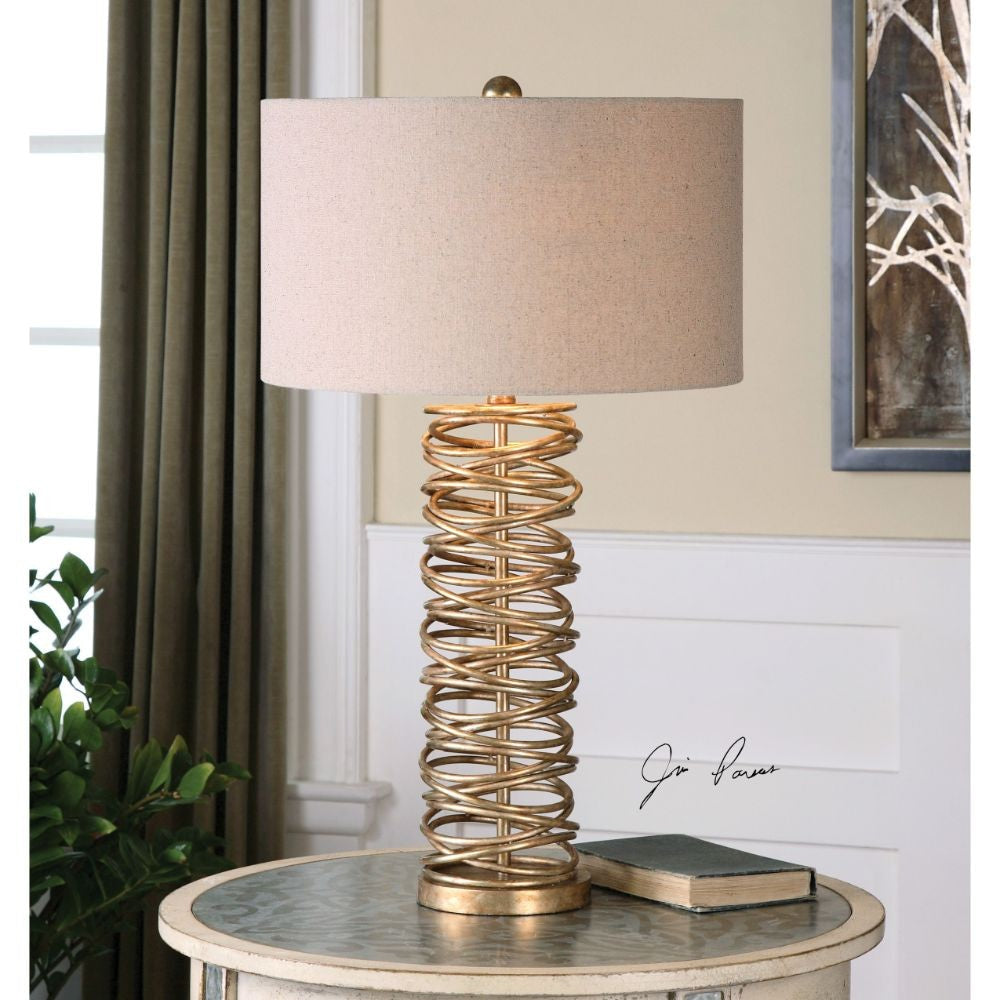 Uttermost Amarey Metal Ring Table Lamp By Casagear Home UT-26609-1