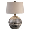 Uttermost Bloxom Mocha Ivory Lamp By Casagear Home