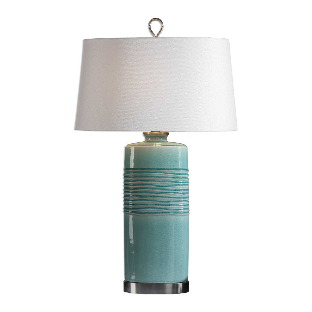 Uttermost Rila Distressed Teal Table Lamp By Casagear Home