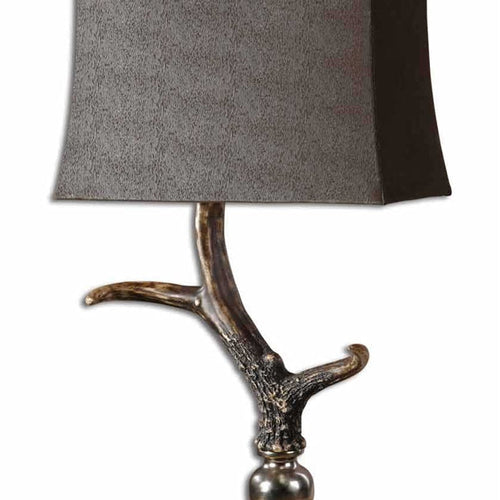 Uttermost Stag Horn - One Light Table Lamp - 19 inches Wide by 12 inches deep