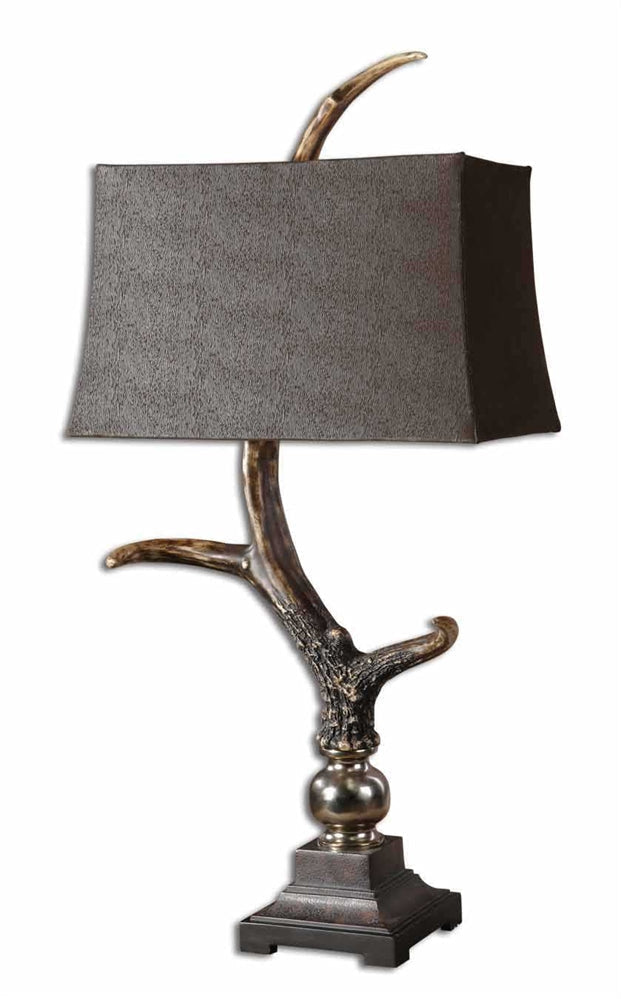 Uttermost Stag Horn - One Light Table Lamp - 19 inches Wide by 12 inches deep