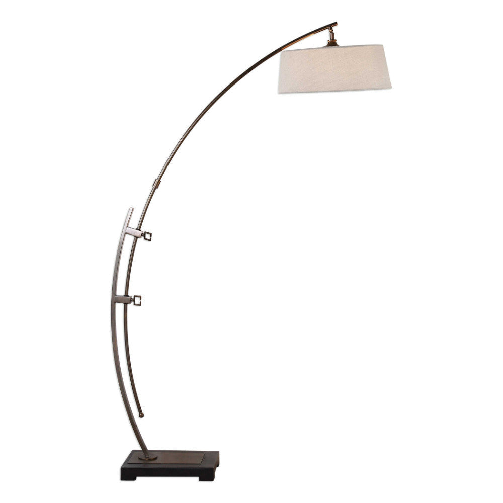 Uttermost Calogero Bronze Arc Floor Lamp By Casagear Home