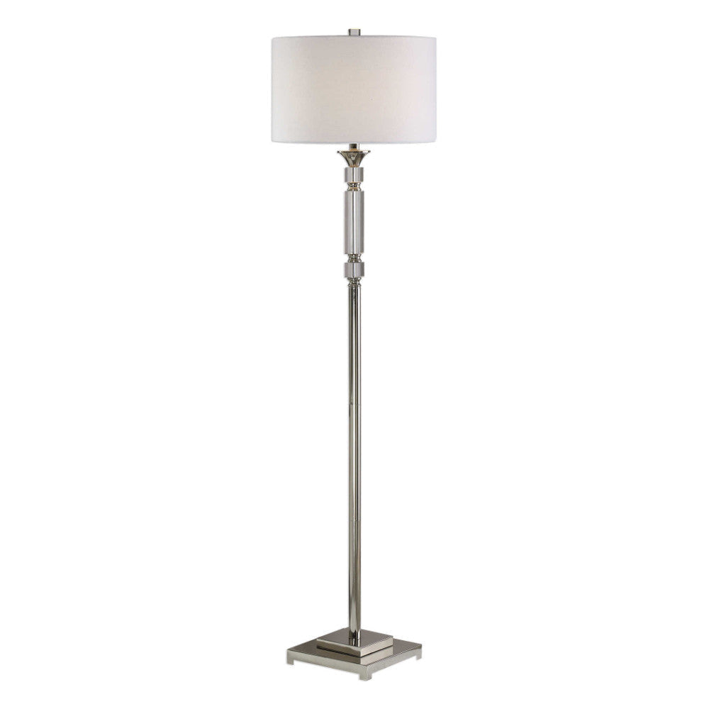 Uttermost Volusia Nickel Floor Lamp By Casagear Home