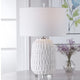 Uttermost Caelina Textured White Table Lamp By Casagear Home UT-28283-1
